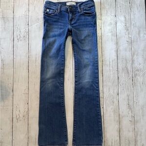 Abercrombie Kids 12 Slim Bootcut Jeans Medium Wash Stretch